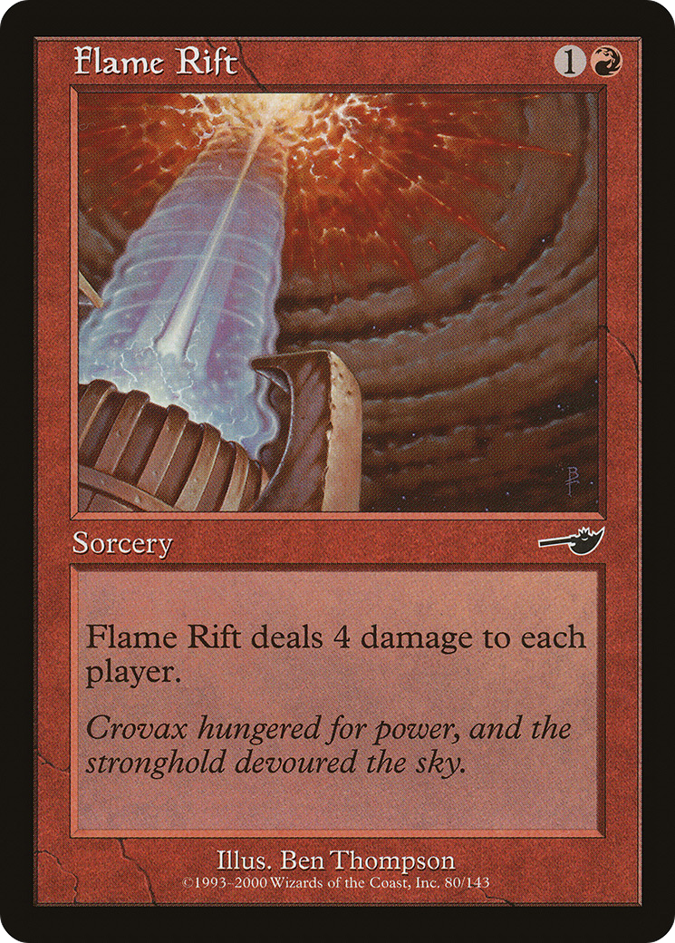 Image of Flame Rift (NMS-080) - Nemesis Foil
