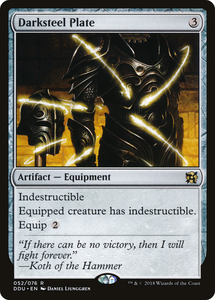Image of Darksteel Plate (DDU-052) - Duel Decks: Elves vs. Inventors