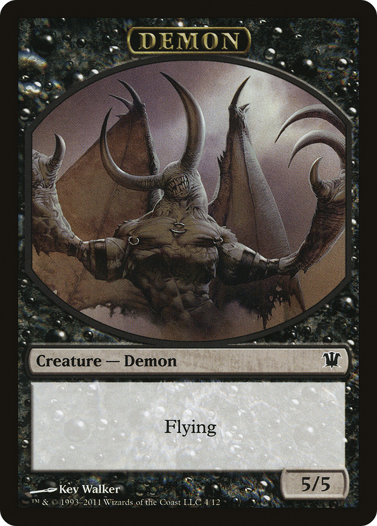 Image of Demon (ISD-004) - Innistrad Tokens