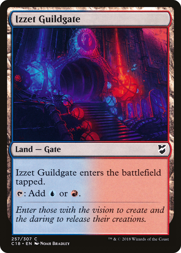 Image of Izzet Guildgate (C18-257) - Commander 2018