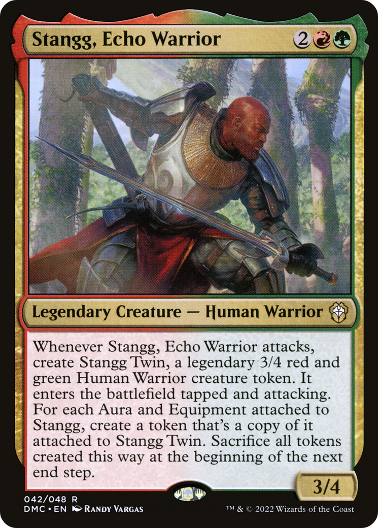 Image of Stangg, Echo Warrior (DMC-042) - Dominaria United Commander Foil