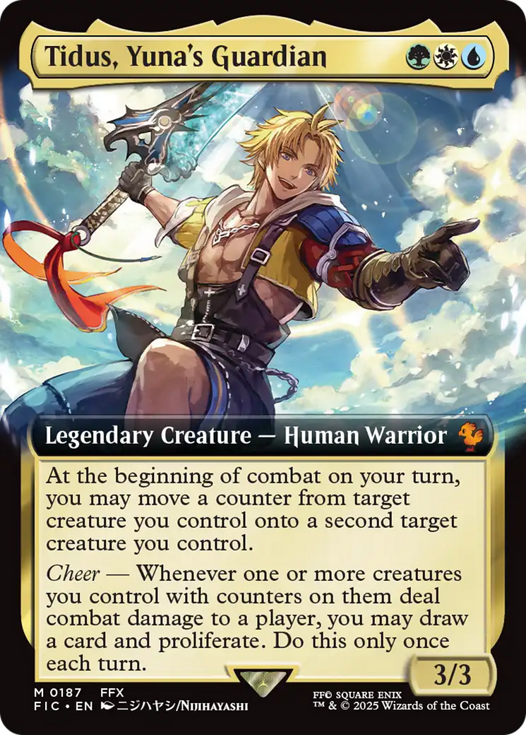 Image of Tidus, Yuna's Guardian (Extended Art) (FIC-187) - Commander: FINAL FANTASY: (Extended Art) Foil