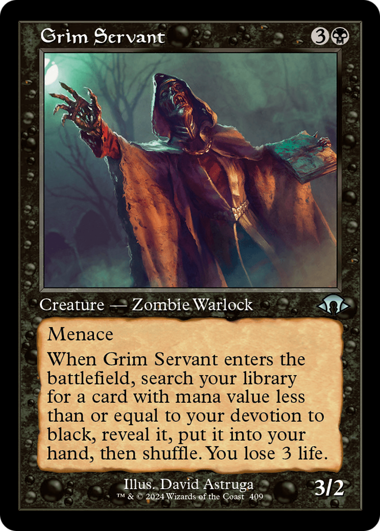Image of Grim Servant (Retro Frame) (MH3-409) - Modern Horizons 3 Foil