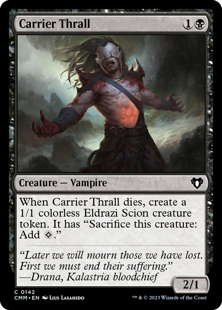 Image of Carrier Thrall (CMM-142) - Commander Masters Foil