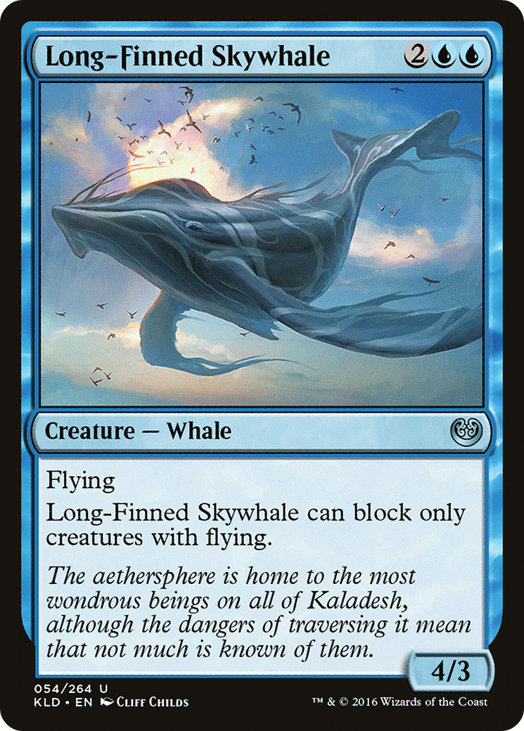 Image of Long-Finned Skywhale (KLD-054) - Kaladesh Foil