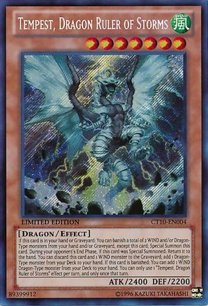 Image of Tempest, Dragon Ruler of Storms (CT10-EN004) - 2013 Collectors Tins Limited
