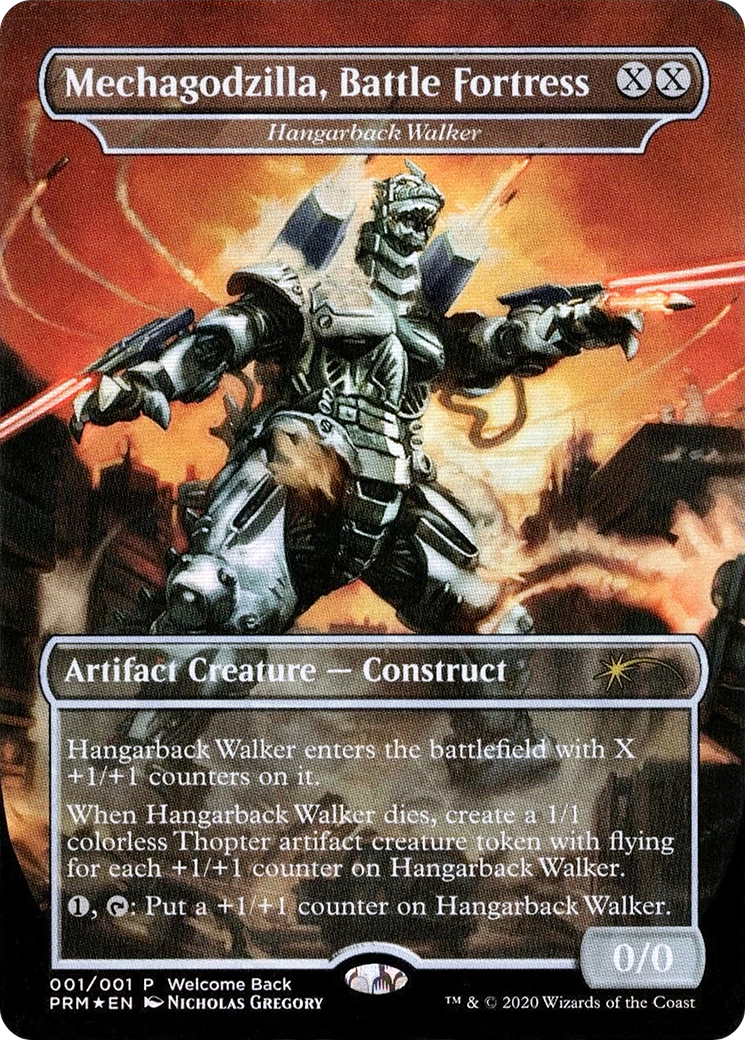 Image of Mechagodzilla, Battle Fortress - Hangarback Walker (Welcome Back Promo) (UMP-001) - Love Your LGS 2020 / Mechagodzilla, Battle Fortress (Borderless) Foil
