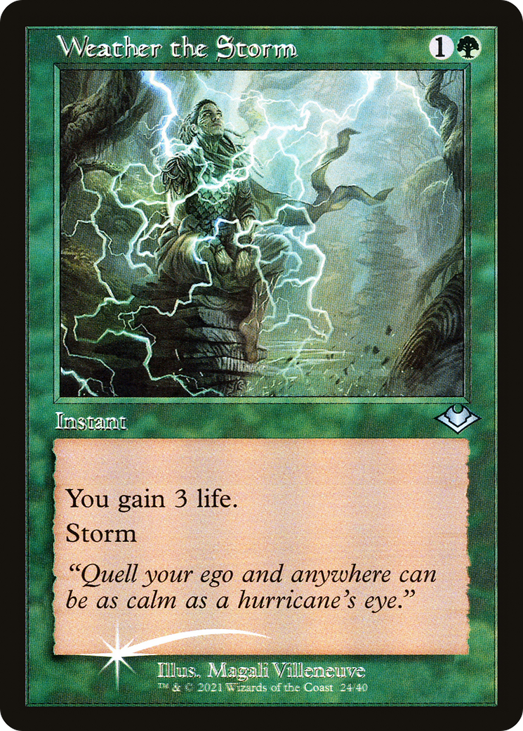Image of Weather the Storm (Retro Frame) (MH1-024) - Modern Horizons 1 Timeshifts Etched Foil
