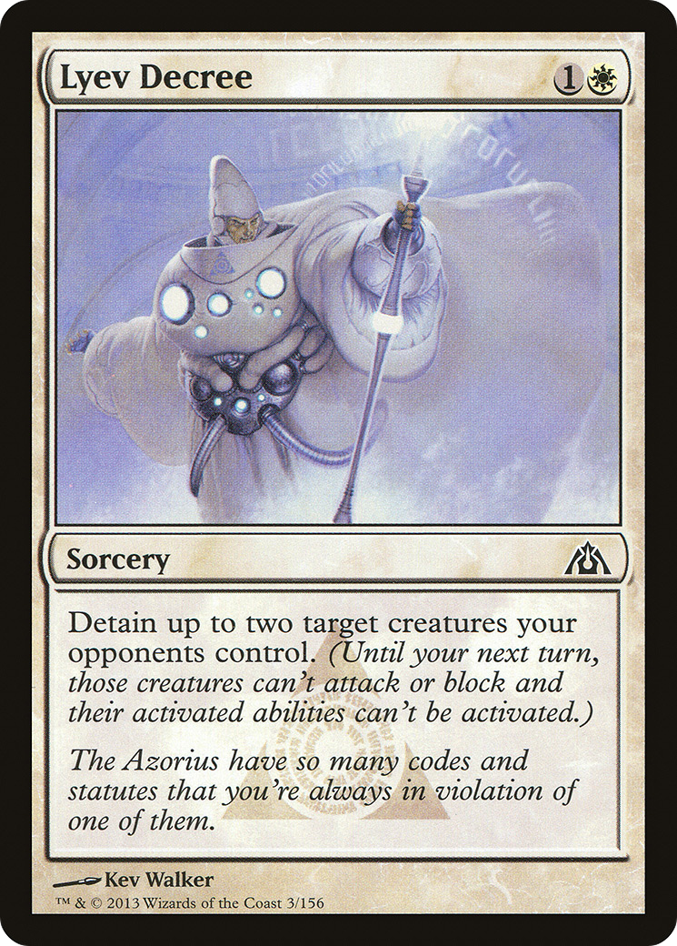 Image of Lyev Decree (DGM-003) - Dragon's Maze Foil