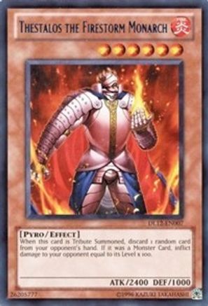 Image of Thestalos the Firestorm Monarch (Red) (DL12-EN007) - Duelist League Promo Unlimited