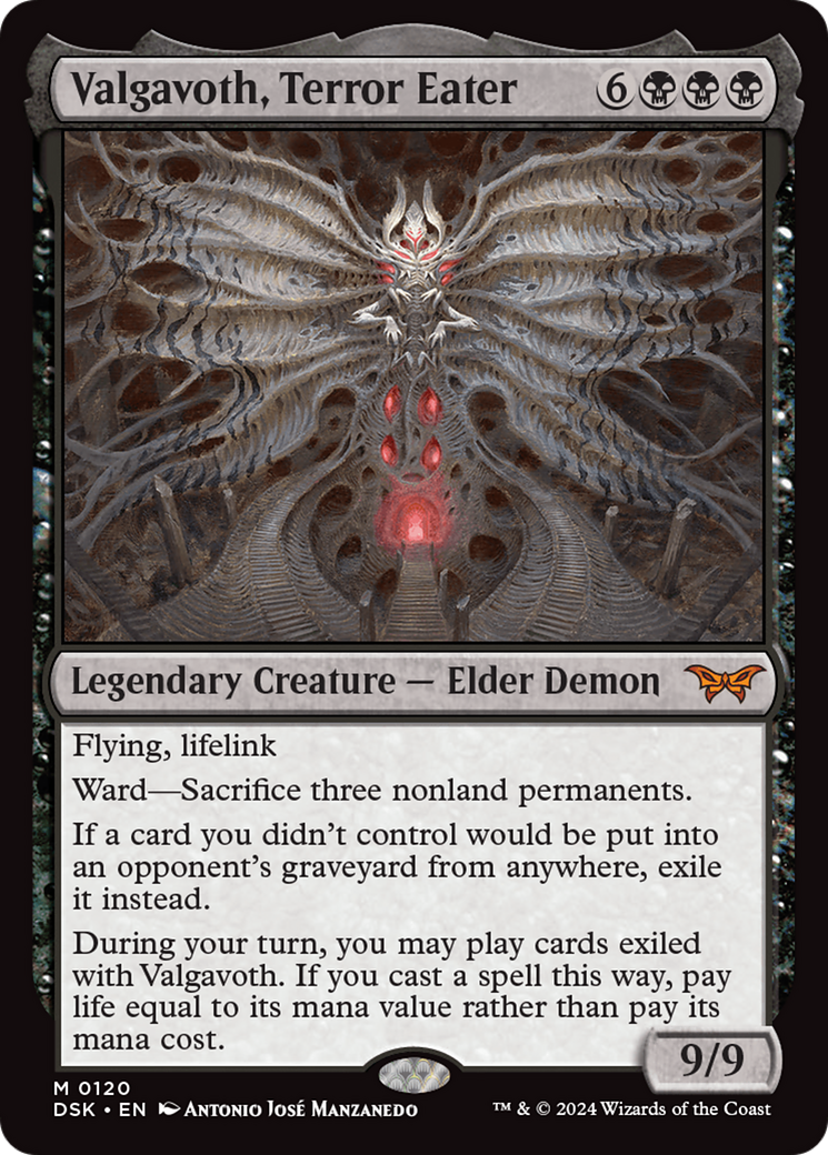 Image of Valgavoth, Terror Eater (DSK-120) - Duskmourn: House of Horror Foil