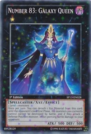 Image of Number 83: Galaxy Queen (Starfoil) (SP13-EN028) - Star Pack 2013 Unlimited