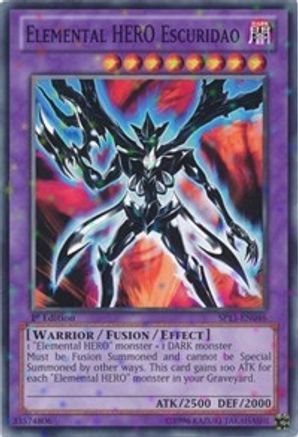 Image of Elemental HERO Escuridao (Starfoil) (SP13-EN046) - Star Pack 2013 Unlimited