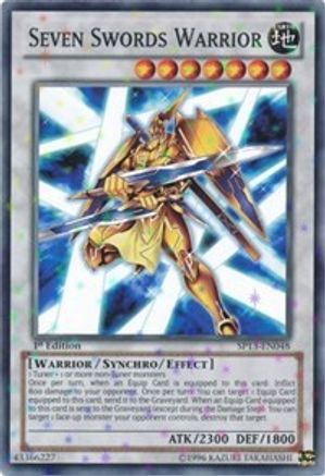 Image of Seven Swords Warrior (Starfoil) (SP13-EN048) - Star Pack 2013 1st Edition
