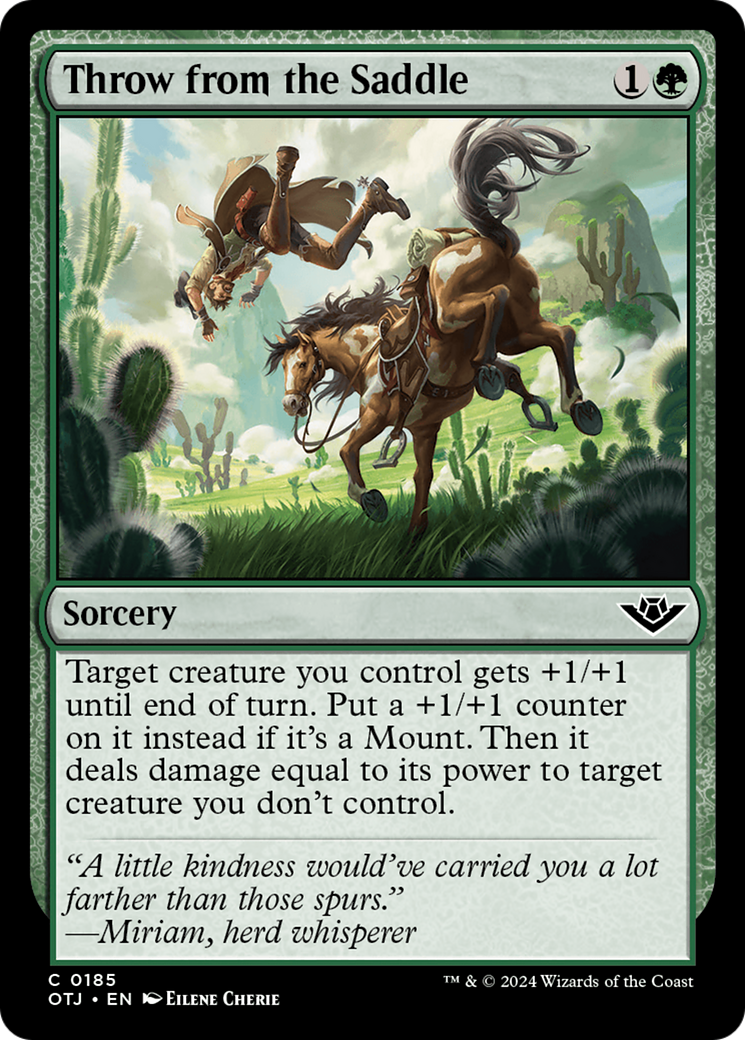 Image of Throw from the Saddle (OTJ-185) - Outlaws of Thunder Junction Foil