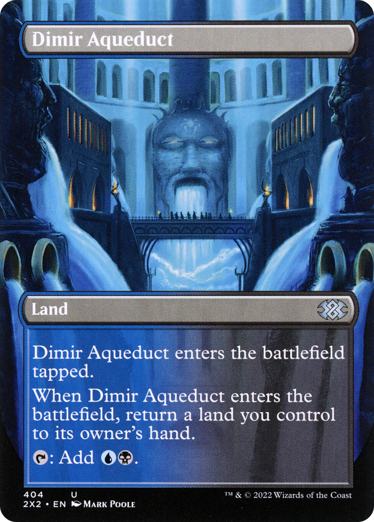Image of Dimir Aqueduct (Borderless) (2X2-404) - Double Masters 2022 (Borderless) Foil