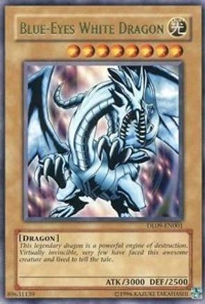 Image of Blue-Eyes White Dragon (Green) (DL09-EN001) - Duelist League Promo Unlimited