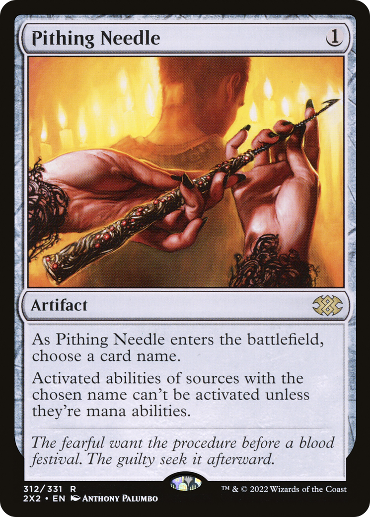 Image of Pithing Needle (2X2-312) - Double Masters 2022 Foil