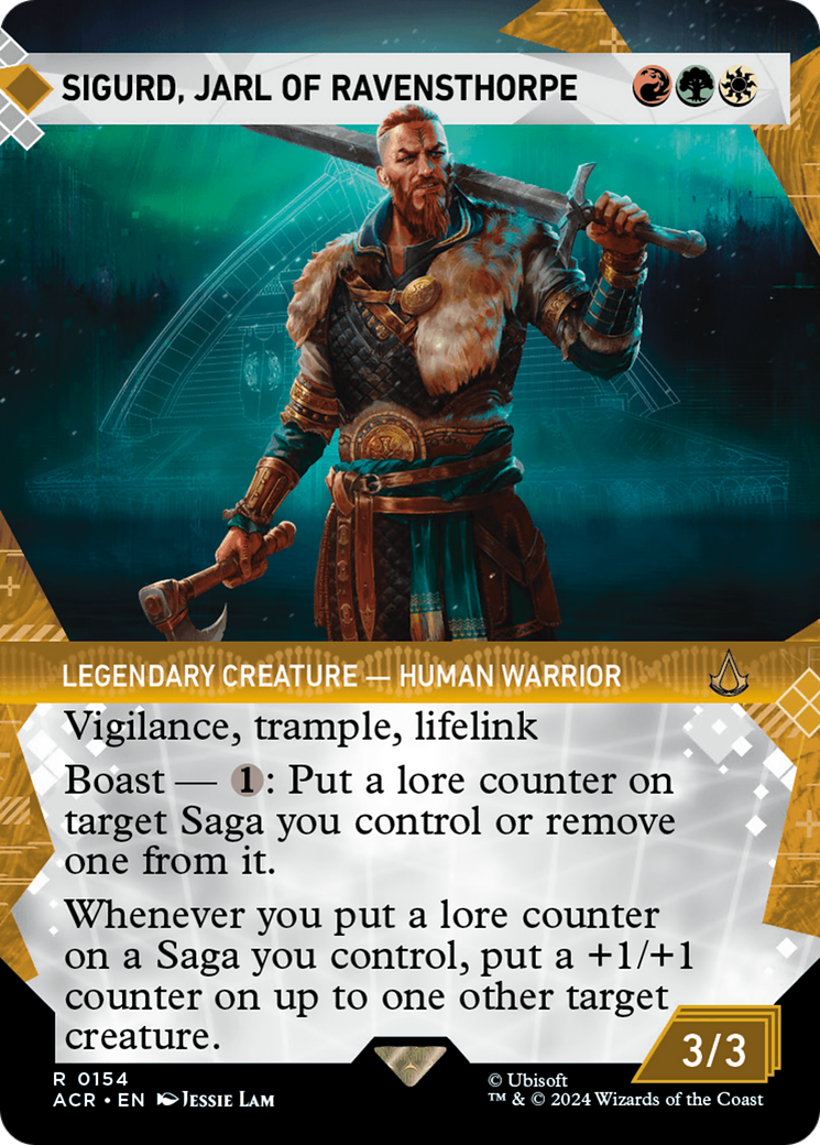 Image of Sigurd, Jarl of Ravensthorpe (Showcase) (ACR-154) - Assassin's Creed: (Showcase) (Borderless)
