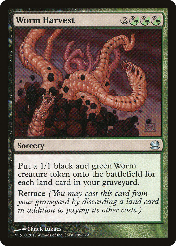 Image of Worm Harvest (MMA-195) - Modern Masters Foil