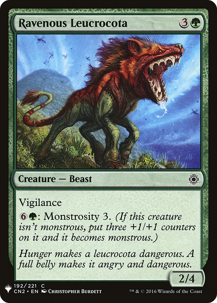 Image of Ravenous Leucrocota (LIST-CN2-192) - The List