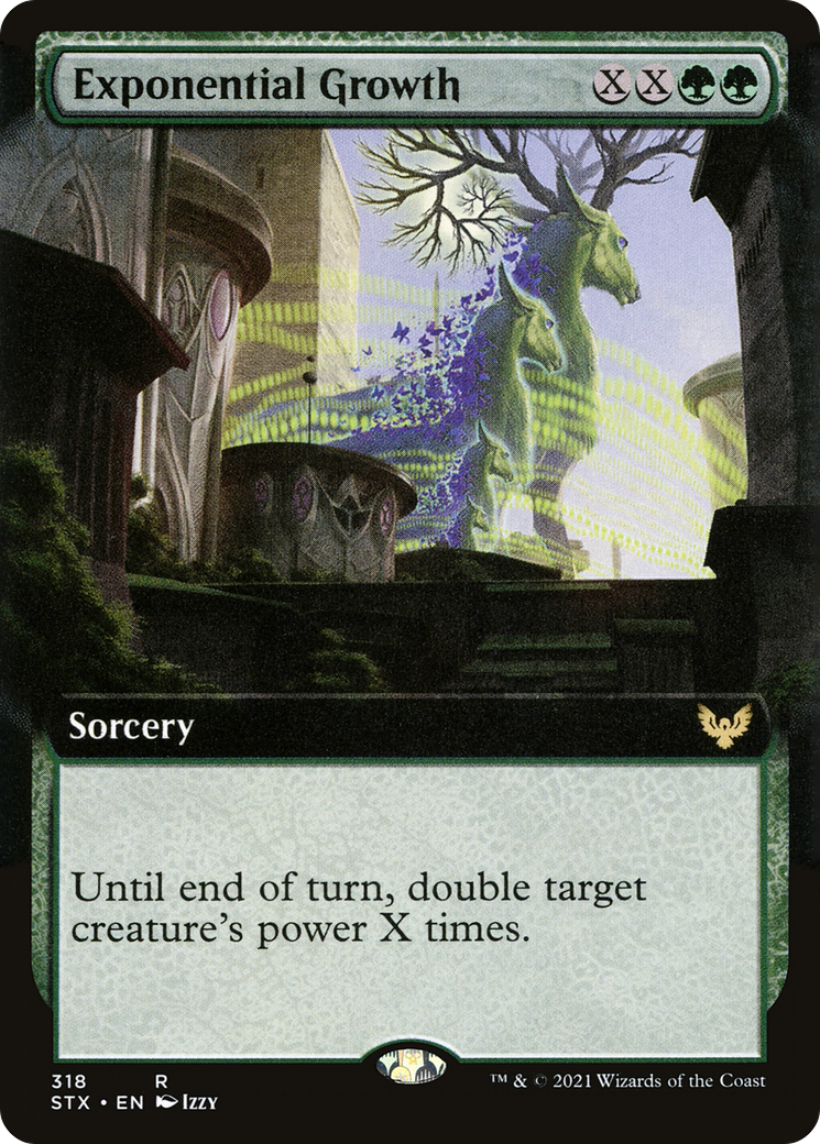 Image of Exponential Growth (Extended Art) (STX-318) - Strixhaven: School of Mages: (Extended Art) Foil