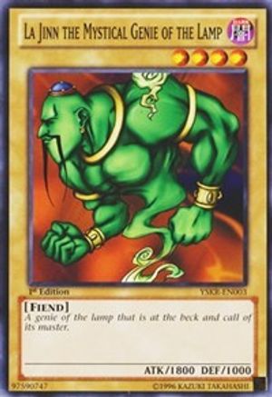 Image of La Jinn the Mystical Genie of the Lamp (YSKR-EN003) - Starter Deck: Kaiba Reloaded 1st Edition