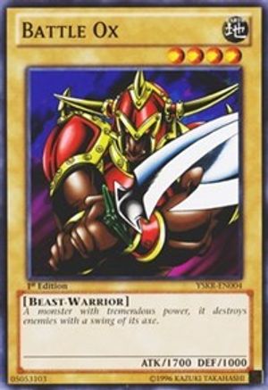 Image of Battle Ox (YSKR-EN004) - Starter Deck: Kaiba Reloaded 1st Edition