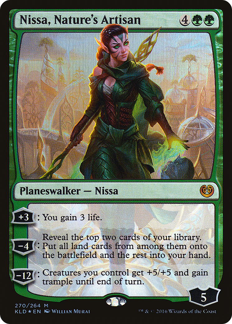 Image of Nissa, Nature's Artisan (KLD-270) - Kaladesh Foil