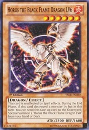 Image of Horus the Black Flame Dragon LV6 (YSKR-EN020) - Starter Deck: Kaiba Reloaded 1st Edition