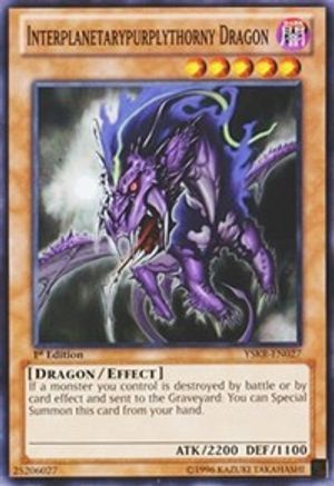 Image of Interplanetarypurplythorny Dragon (YSKR-EN027) - Starter Deck: Kaiba Reloaded 1st Edition