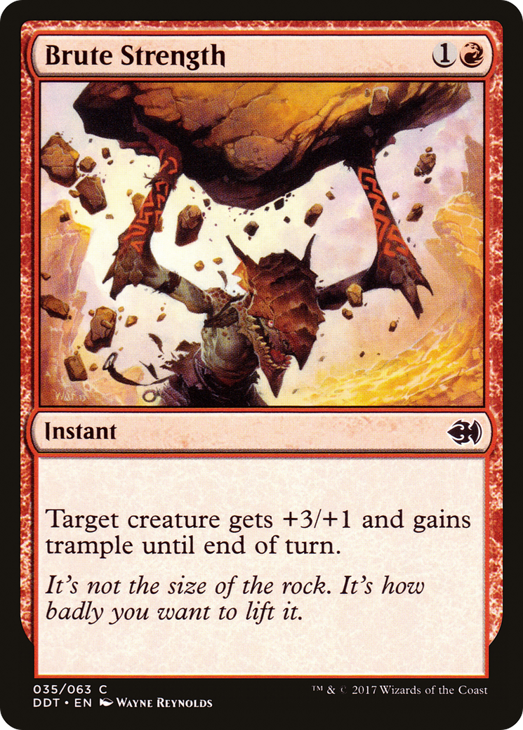 Image of Brute Strength (DDT-035) - Duel Decks: Merfolk vs. Goblins