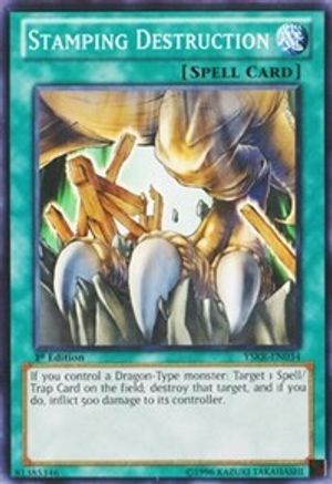 Image of Stamping Destruction (YSKR-EN034) - Starter Deck: Kaiba Reloaded 1st Edition