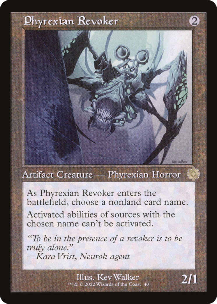 Image of Phyrexian Revoker (BRR-040) - The Brothers' War Retro Artifacts Foil