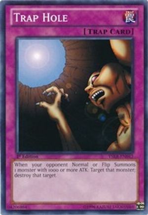 Image of Trap Hole (YSKR-EN042) - Starter Deck: Kaiba Reloaded 1st Edition