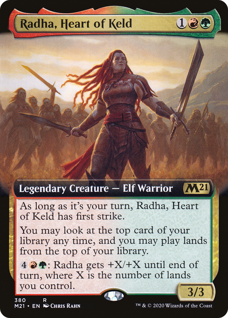 Image of Radha, Heart of Keld (Extended Art) (M21-380) - Core Set 2021: (Extended Art) Foil