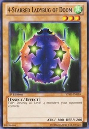 Image of 4-Starred Ladybug of Doom (YSYR-EN010) - Starter Deck: Yugi Reloaded Unlimited