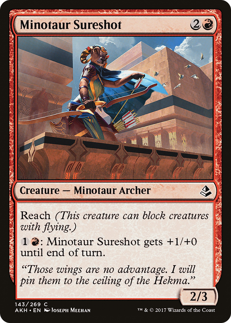 Image of Minotaur Sureshot (AKH-143) - Amonkhet Foil