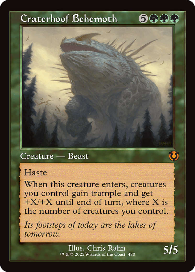 Image of Craterhoof Behemoth (Retro Frame) (INR-480) - Innistrad Remastered