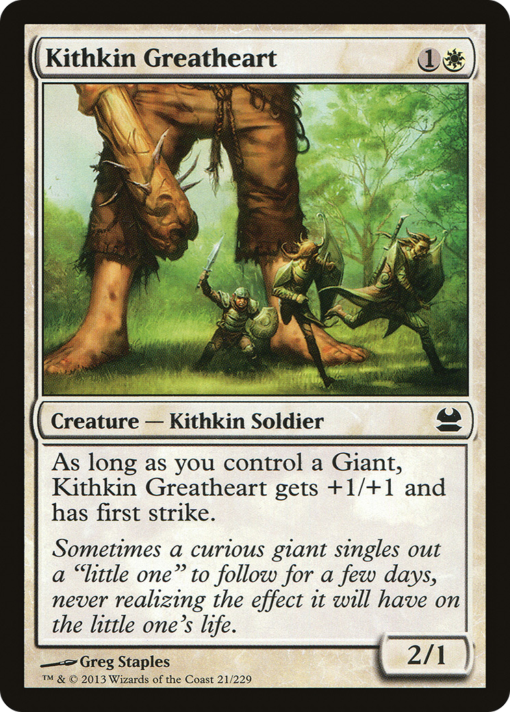 Image of Kithkin Greatheart (MMA-021) - Modern Masters Foil
