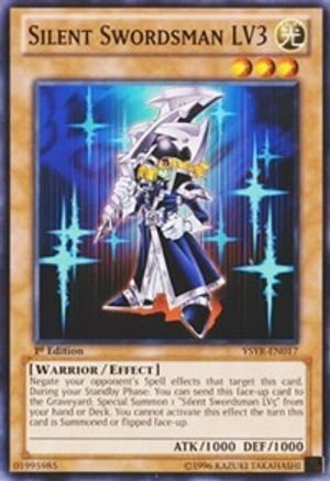 Image of Silent Swordsman LV3 (YSYR-EN017) - Starter Deck: Yugi Reloaded 1st Edition