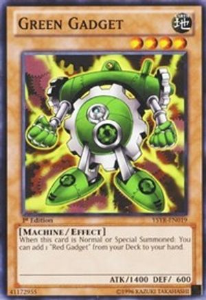 Image of Green Gadget (YSYR-EN019) - Starter Deck: Yugi Reloaded 1st Edition