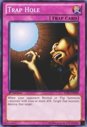 Image of Trap Hole (YSYR-EN038) - Starter Deck: Yugi Reloaded 1st Edition