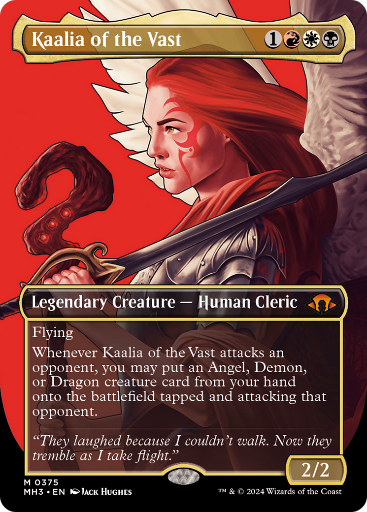 Image of Kaalia of the Vast (Borderless) (0375) (MH3-375) - Modern Horizons 3 (Borderless) Foil