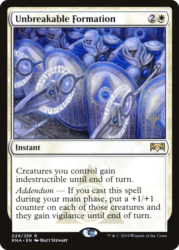 Image of Unbreakable Formation (PPZNR-29P) - Ravnica Allegiance Promos Foil