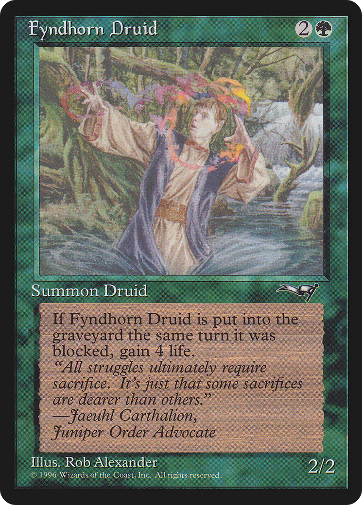Image of Fyndhorn Druid (ALL-071) - Alliances