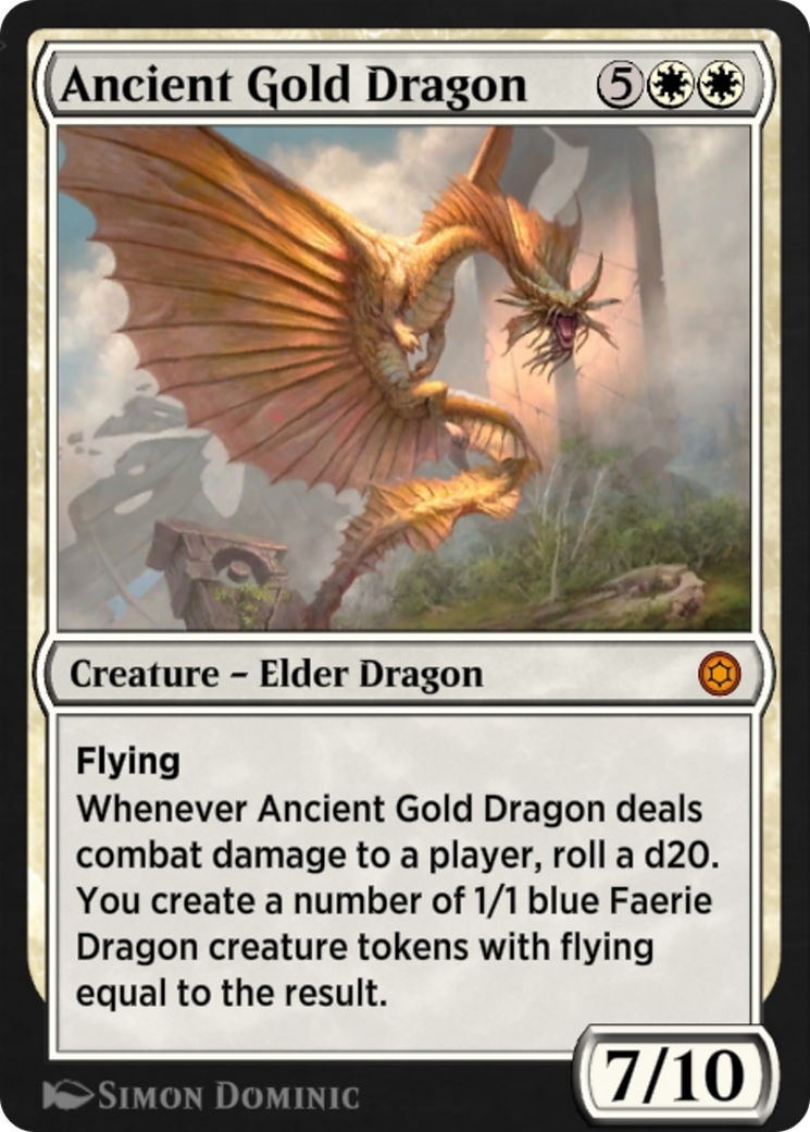 Image of Ancient Gold Dragon (HBG-082) - Alchemy Horizons: Baldur's Gate