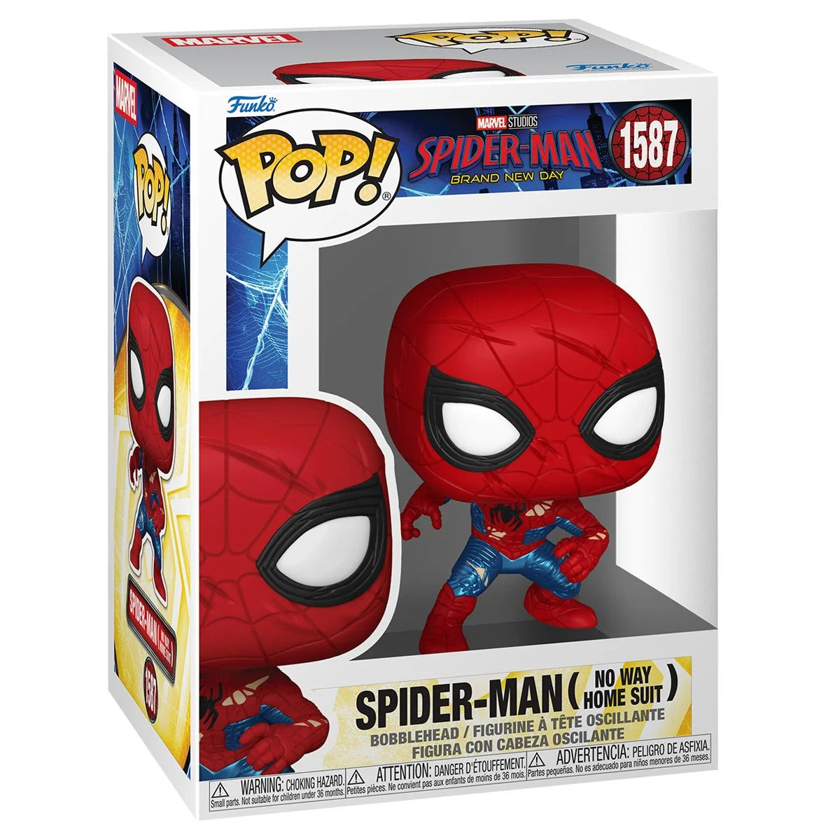 Image of Brand New Day Spider-Man (No Way Home Suit) Funko Pop! #1587