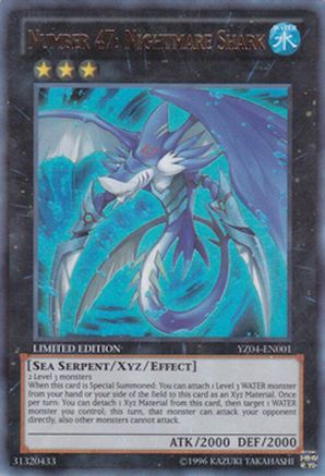 Image of Number 47: Nightmare Shark (YZ04-EN001) - Yu-Gi-Oh! ZEXAL Manga Promotional Cards Limited