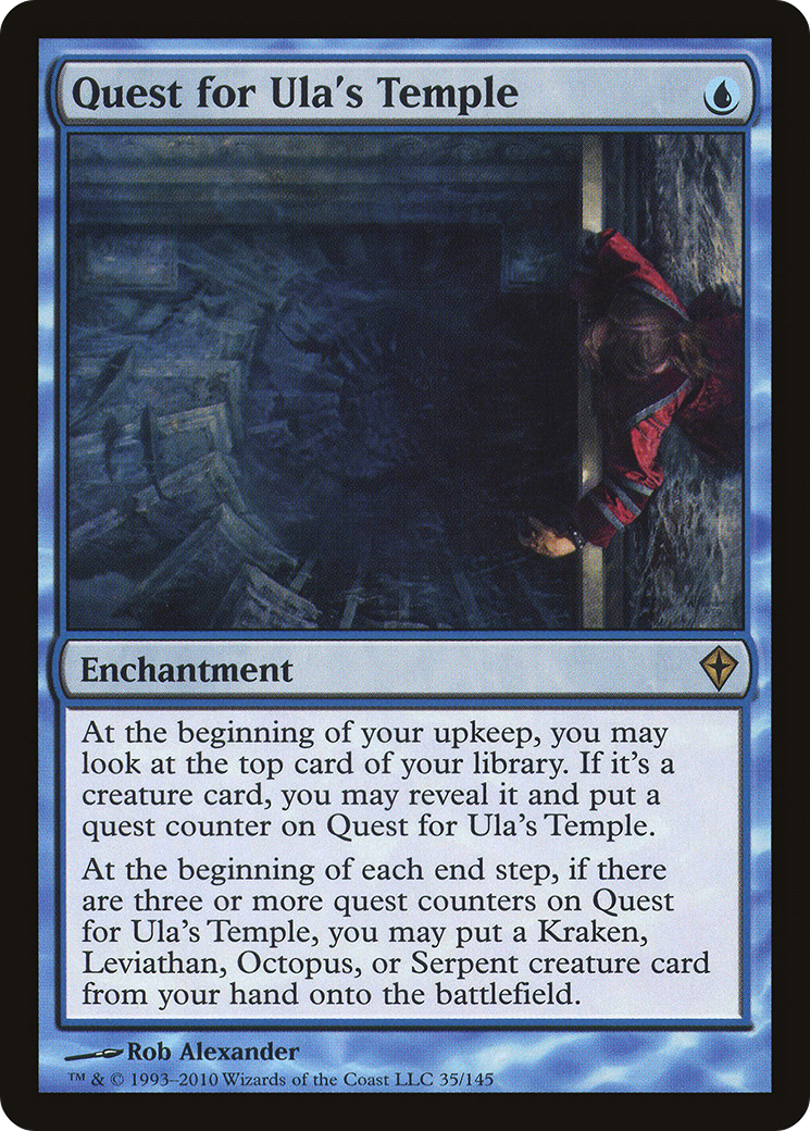 Image of Quest for Ula's Temple (WWK-035) - Worldwake Foil